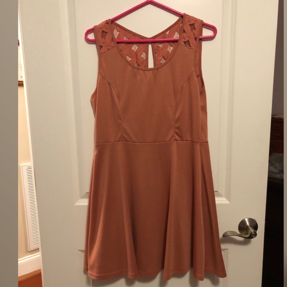 Pink lace dress